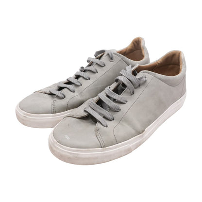 Gray Leather Lace Up Casual Shoes