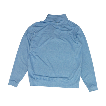 Blue Chevron 1/4 Zip Pullover