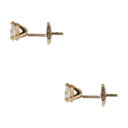 3/4 ctw 14K Yellow Gold Diamond Stud Earrings