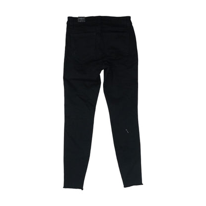 Black Mid Rise Skinny Leg Jeans