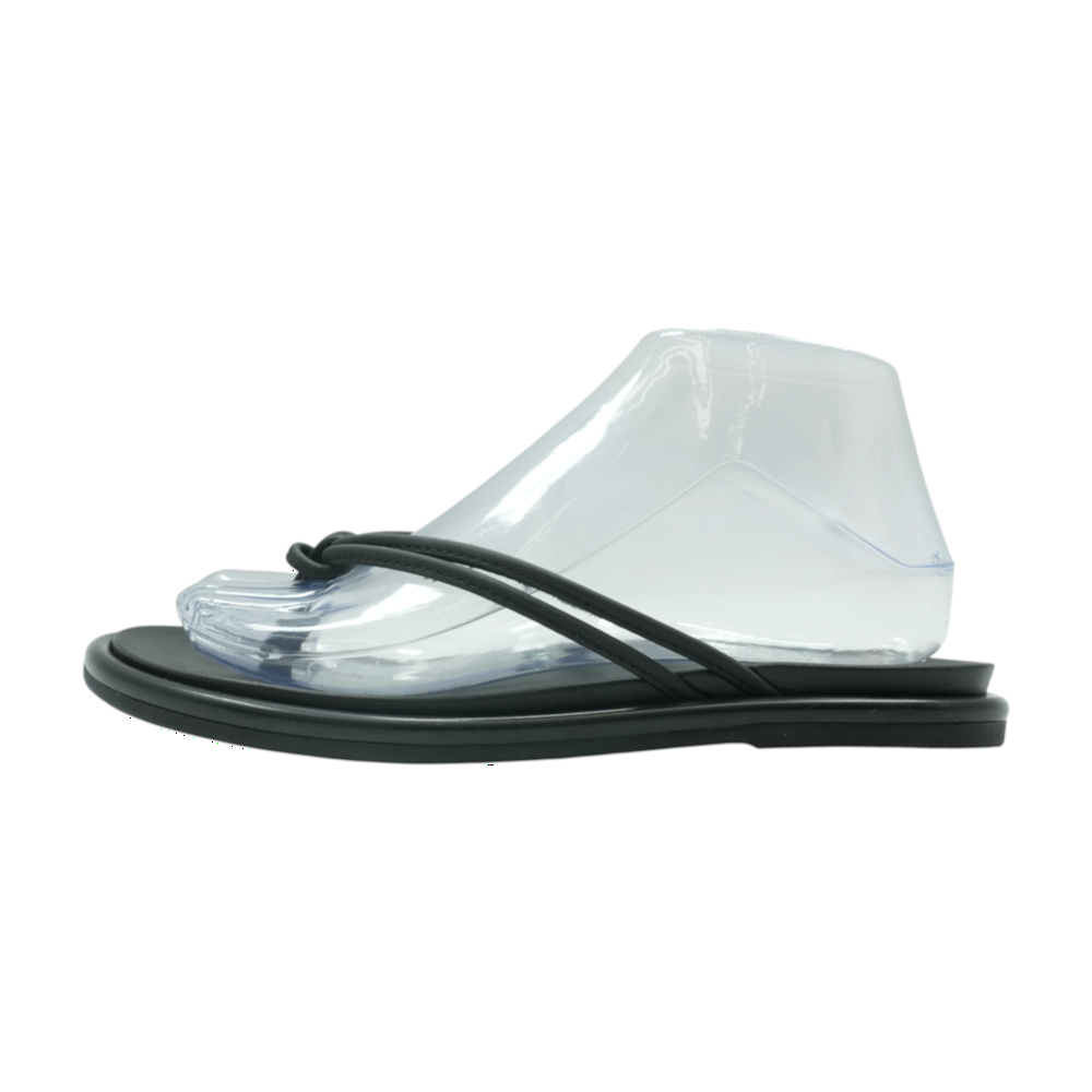Black Flat Sandals