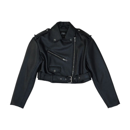Black Faux Leather Jacket