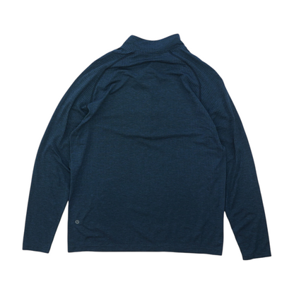 Navy Solid 1/4 Zip Pullover