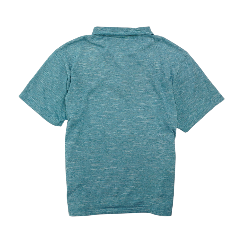 Blue Abstract Short Sleeve Polo