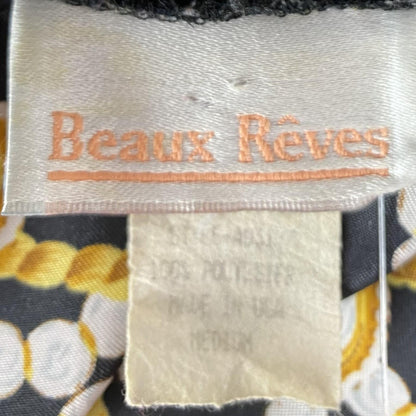Vintage Black Graphic Robe