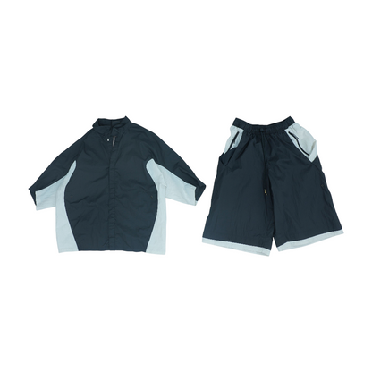 Black Color Block Active Set