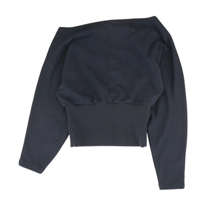 Navy Solid Sweatshirt Pullover