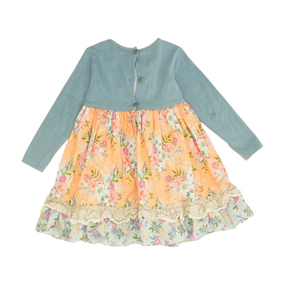 Orange Floral Dress