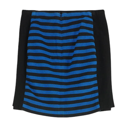Black Striped Mini Skirt
