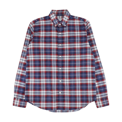 Red Plaid Long Sleeve Button Down