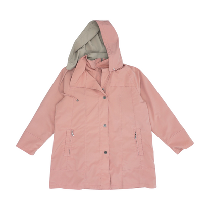 Pink Plus Solid Rain Jacket