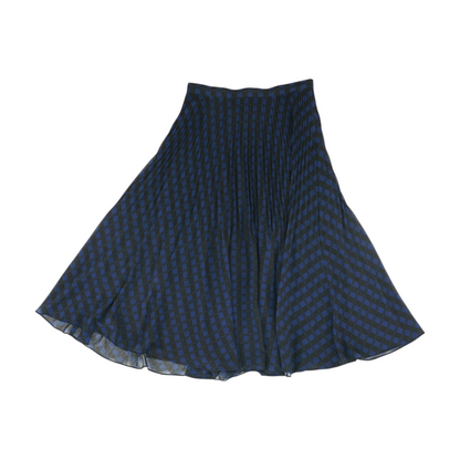 Black Abstract Midi Skirt