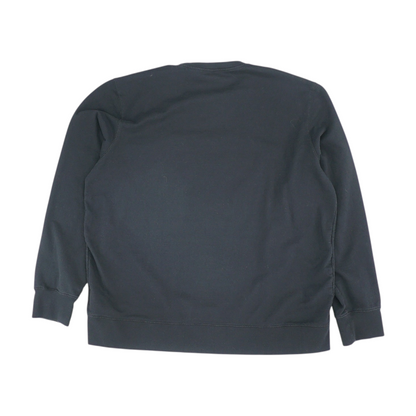 Black Solid Sweatshirt Pullover