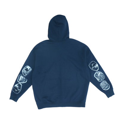 Black Graphic Hoodie Pullover