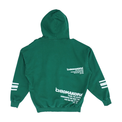 Green Solid Hoodie Pullover