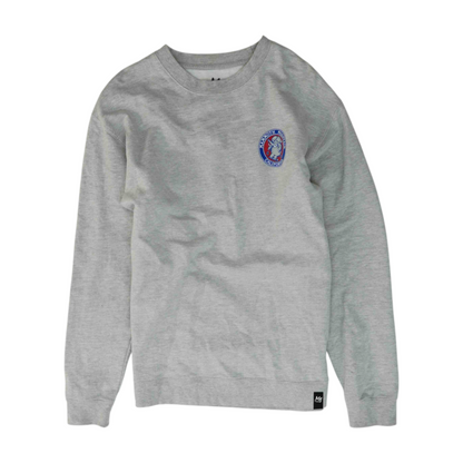 Gray Solid Sweatshirt Pullover