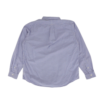 Blue Check Long Sleeve Button Down