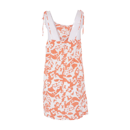 Coral Floral Mini Dress