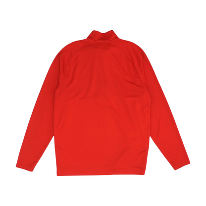 Red Solid 1/4 Zip Pullover
