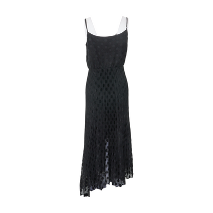 Black Polka Dot Maxi Dress