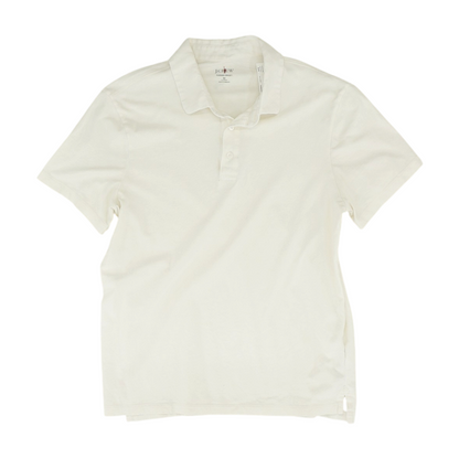 White Solid Short Sleeve Polo