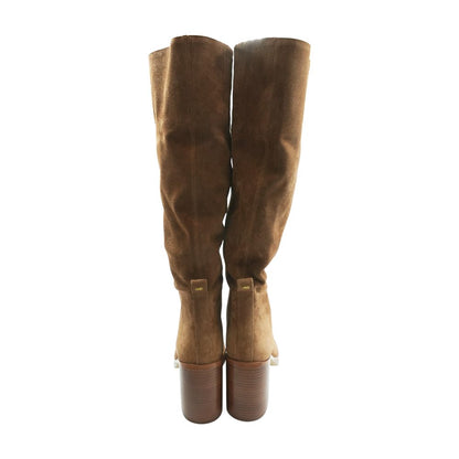 Tan Houston Suede Block Heel Boot