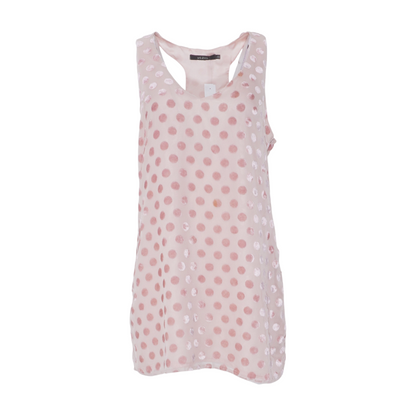 Beige Polka Dot Mini Dress
