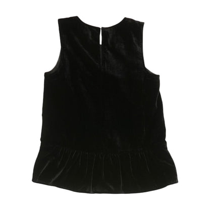 Black Solid Sleeveless Blouse