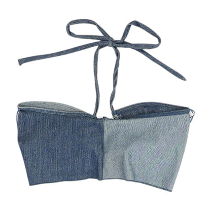 Blue Cropped Blouse