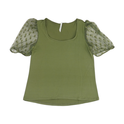 Green Petite Blouse
