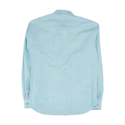 Blue Check Long Sleeve Button Down