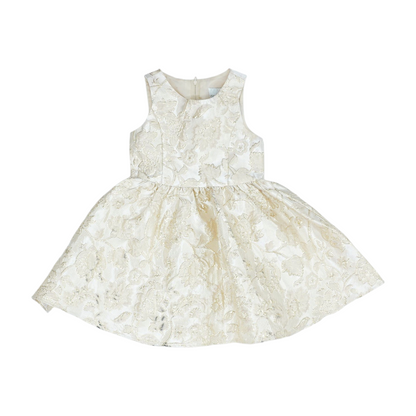 Beige Floral Dress