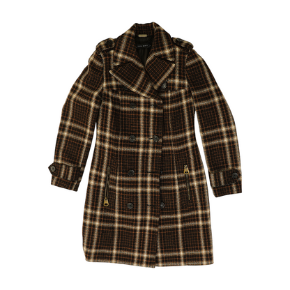 Brown Plaid Coat