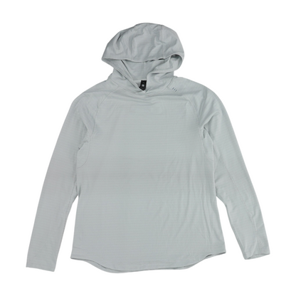Gray Striped Hoodie Pullover