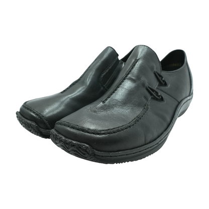 Black Slip-On Flats