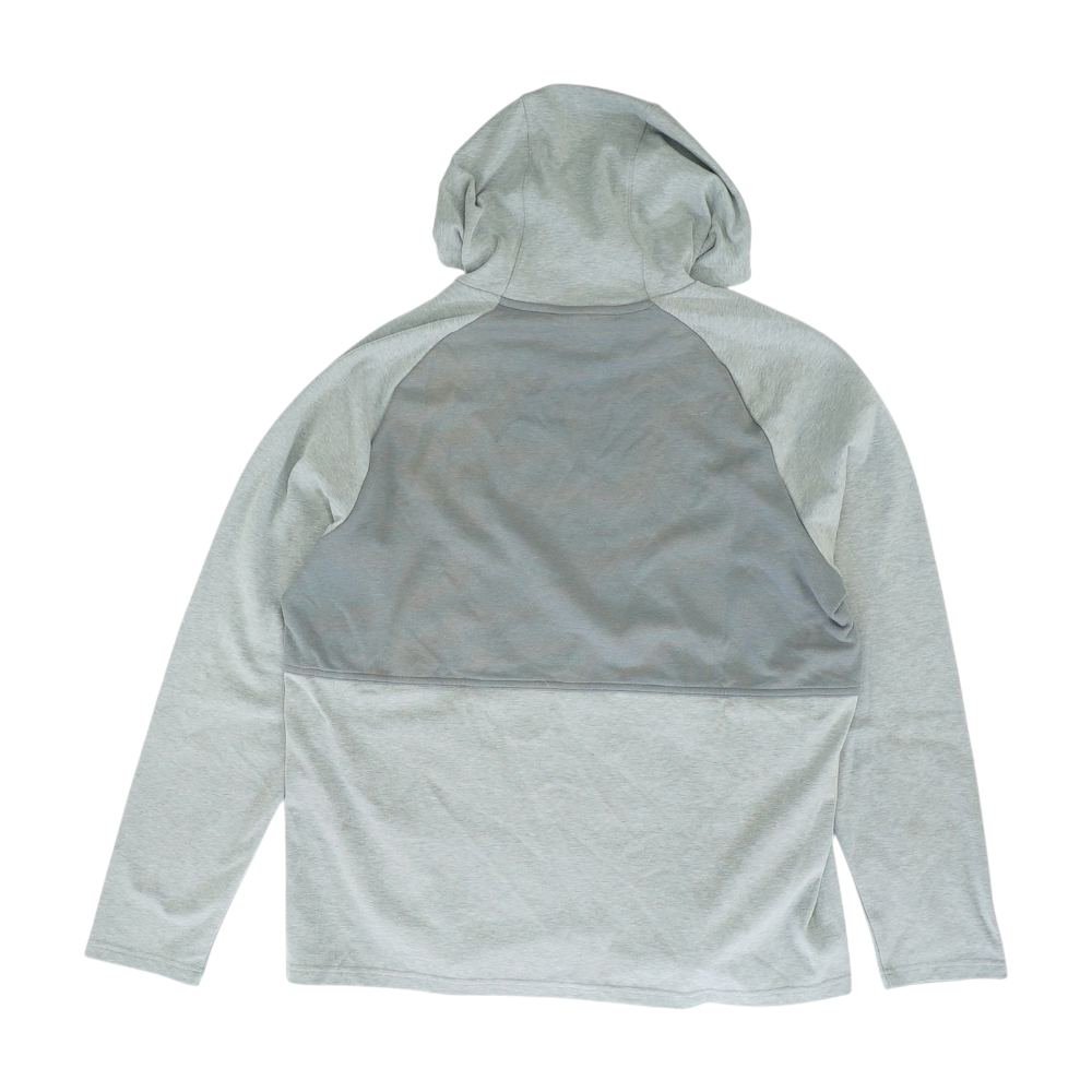 Gray Color Block Hoodie Pullover
