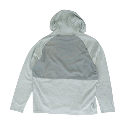 Gray Color Block Hoodie Pullover