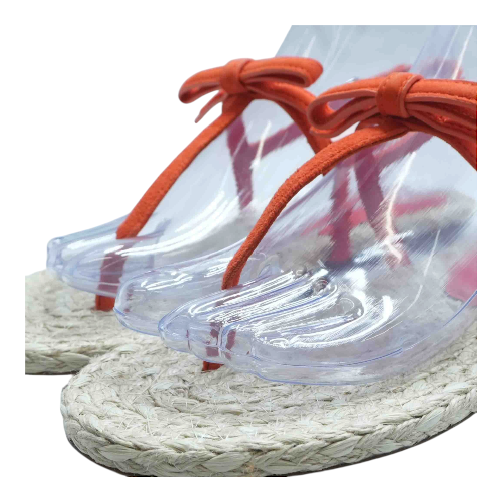 Stuart Weitzman Orange Flat Sandals – Image 7
