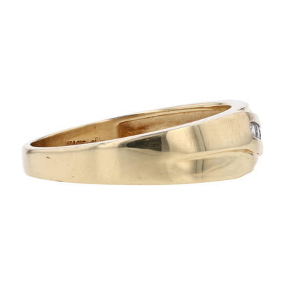 1/6 ctw 14K Yellow Gold Diamond Band Ring