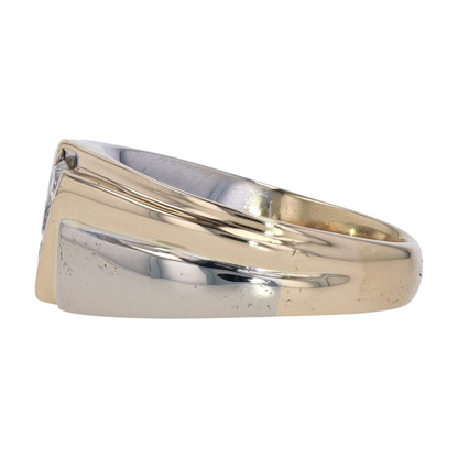 1/3 ctw 14K Two-Tone Gold Diamond Band