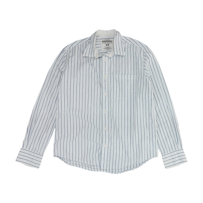 Blue Striped Long Sleeve Button Down