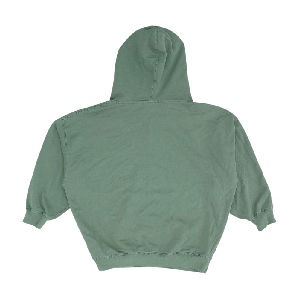 Green Solid Hoodie Pullover
