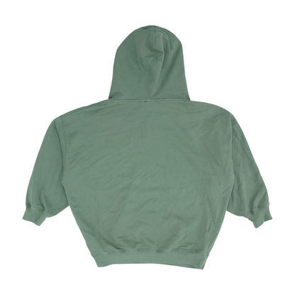 Green Solid Hoodie Pullover