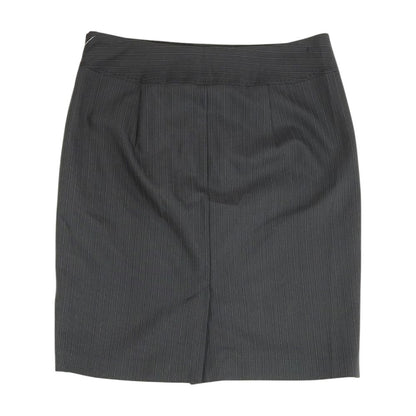 Black Striped Mini Skirt