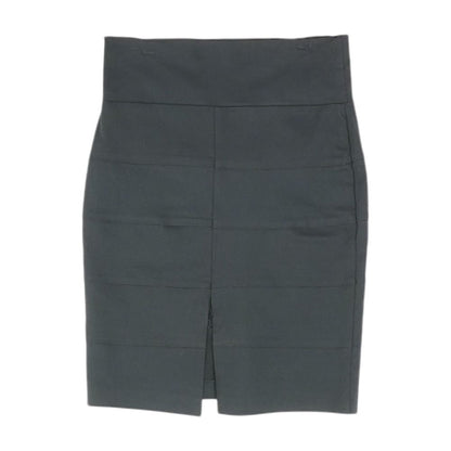Black Solid Mini Skirt