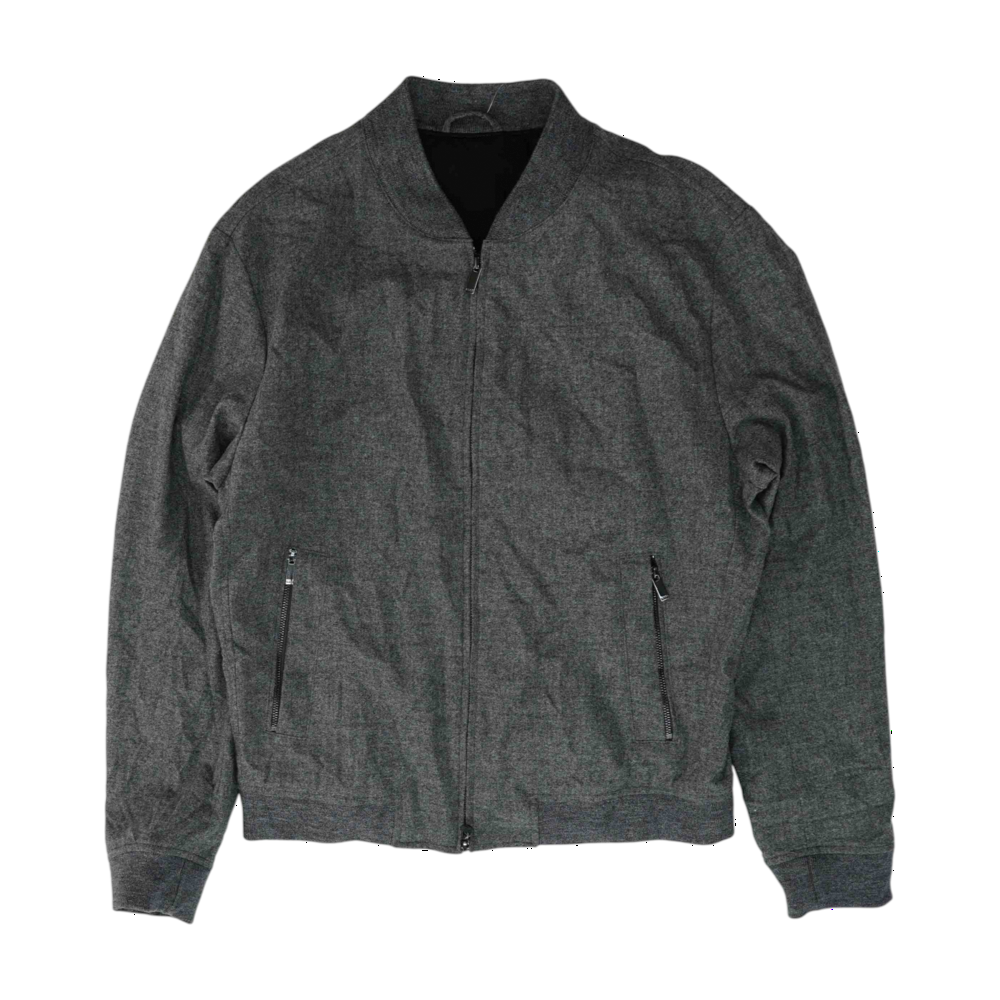 HUGO Hugo Boss Gray Solid Jacket – Image 1