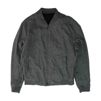 HUGO Hugo Boss Gray Solid Jacket – Image 1