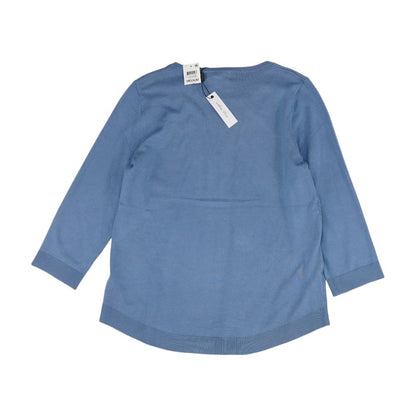 Blue Solid Sweater