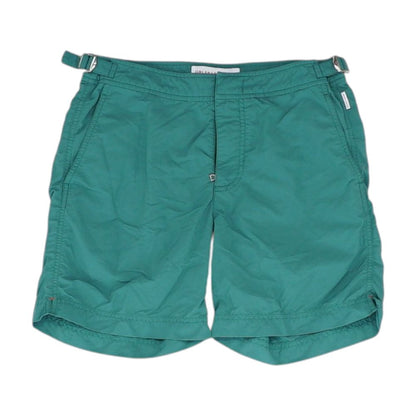 Green Solid Swim Bottom