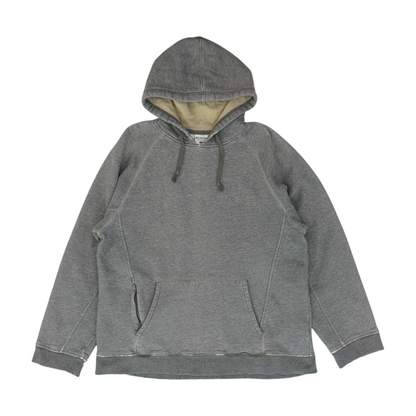 Gray Solid Hoodie Pullover